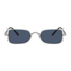 Matsuda Silver and Blue 10611H Sunglasses
