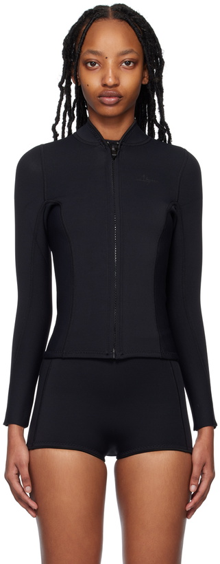Photo: ABYSSE Black Rell Long Sleeve Swim Top