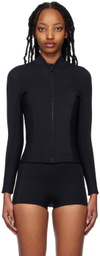 ABYSSE Black Rell Long Sleeve Swim Top