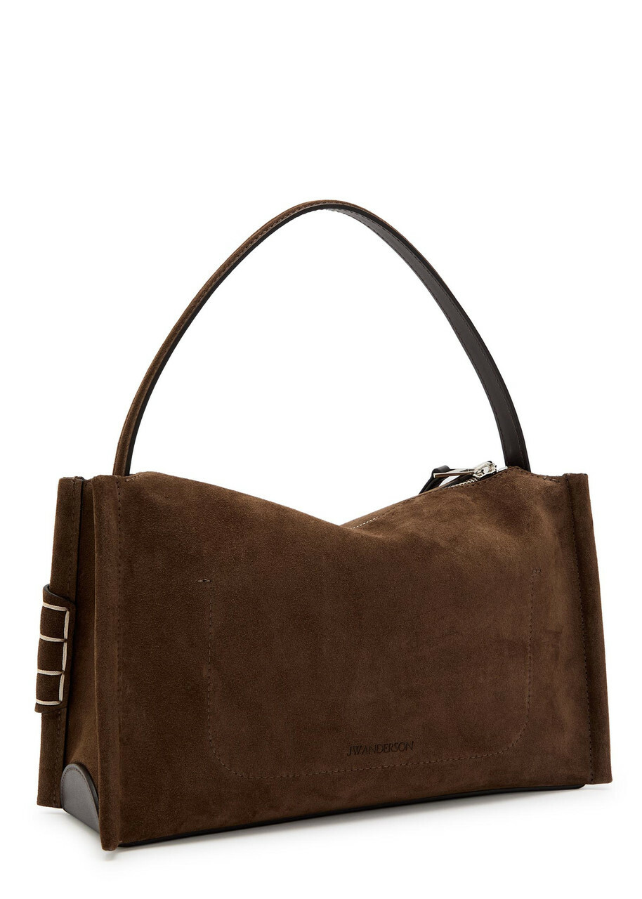 JW Anderson Loafer Suede Shoulder bag - Brown - One Size