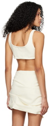 Elena Velez SSENSE Exclusive Off-White Bralette