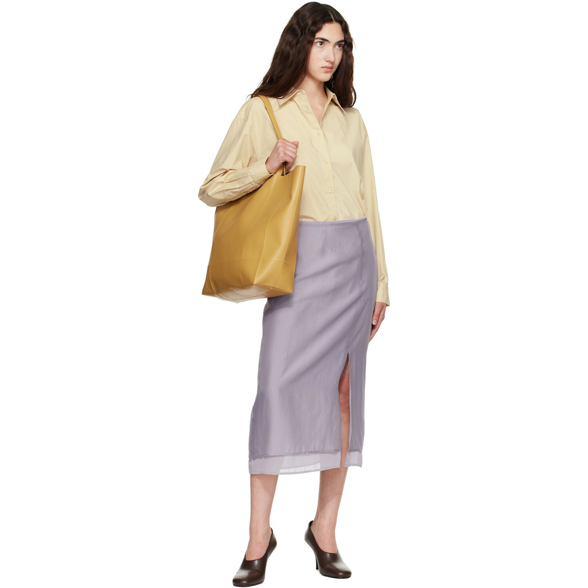 TOTEME Tan Roam Leather Tote
