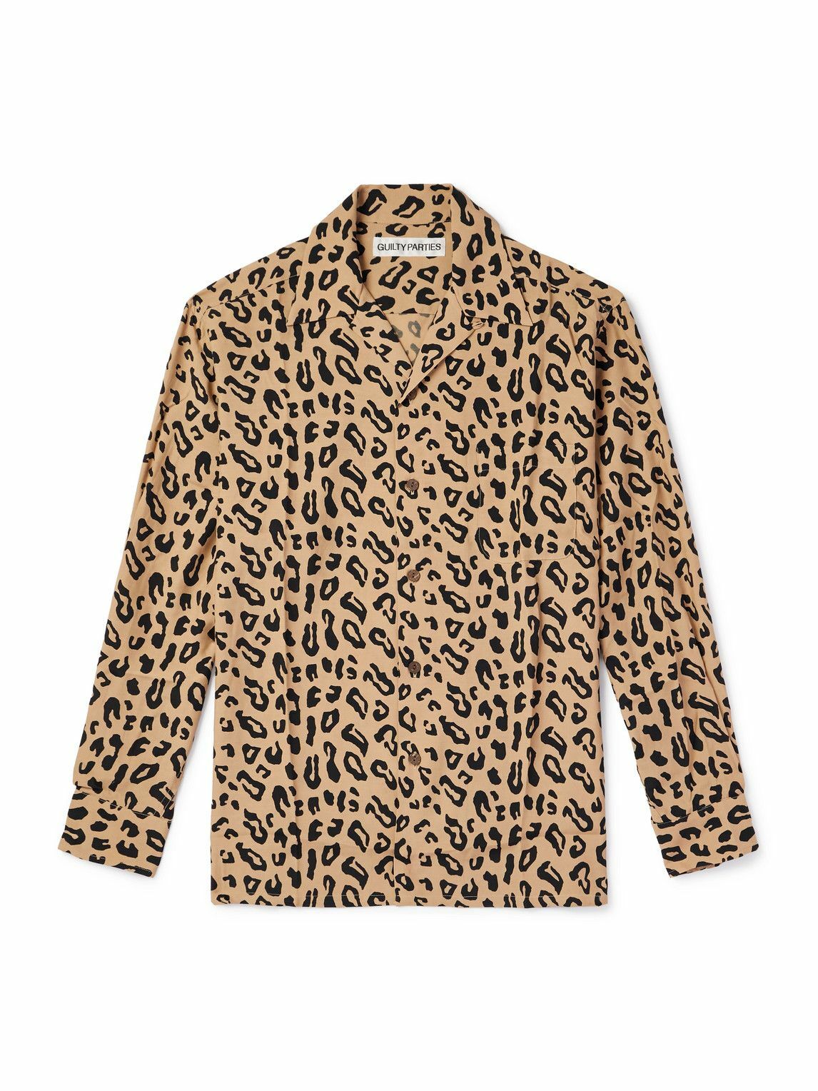 トップス WACKO MARIA LEOPARD OPEN COLLAR SHIRT Wacko Maria - WACKO MARIA x GRAMICCI Leopard Open Collar