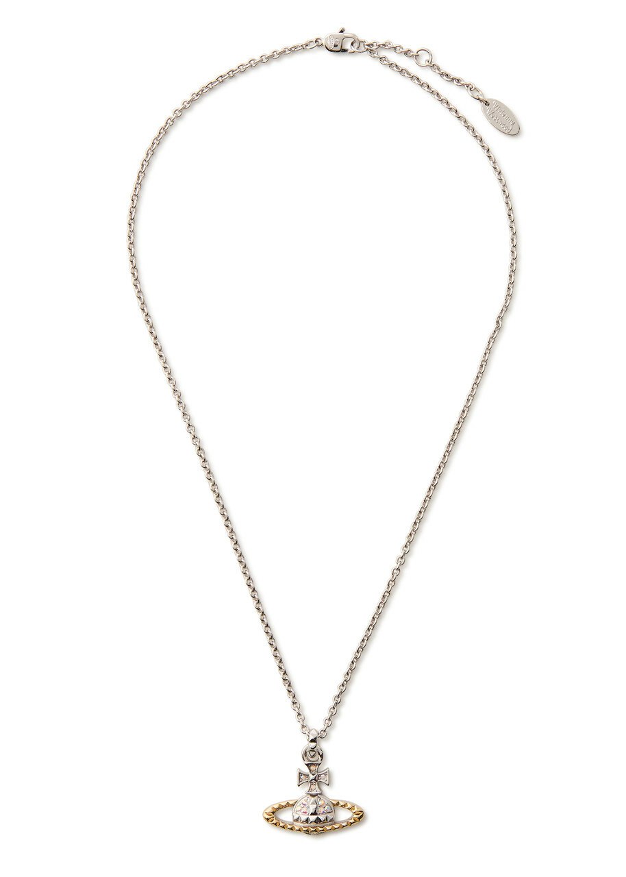 Vivienne Westwood Mayfair Bas Relief Two-toned Rhodium-plated Necklace - Silver - One Size