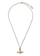 Vivienne Westwood Mayfair Bas Relief Two-toned Rhodium-plated Necklace - Silver - One Size