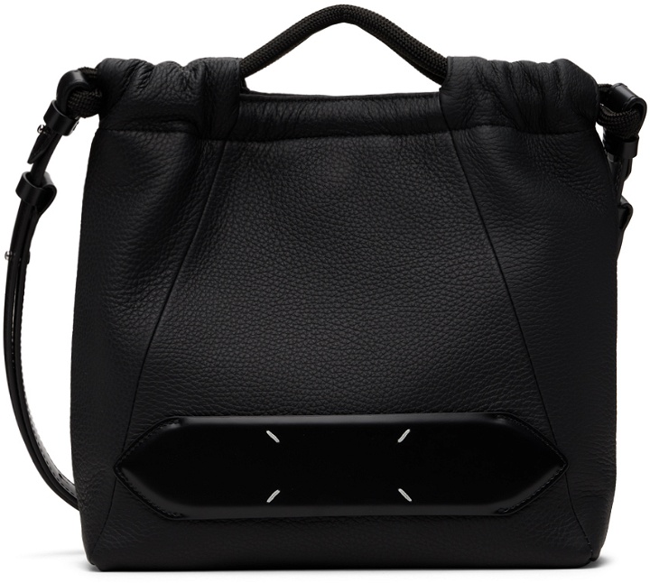 Photo: Maison Margiela Black Soft 5AC Drawstring Small Bag