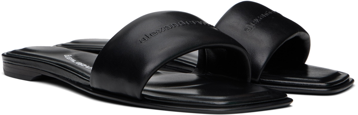 Alexander Wang Black Vy Pool Slides