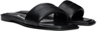 Alexander Wang Black Vy Pool Slides