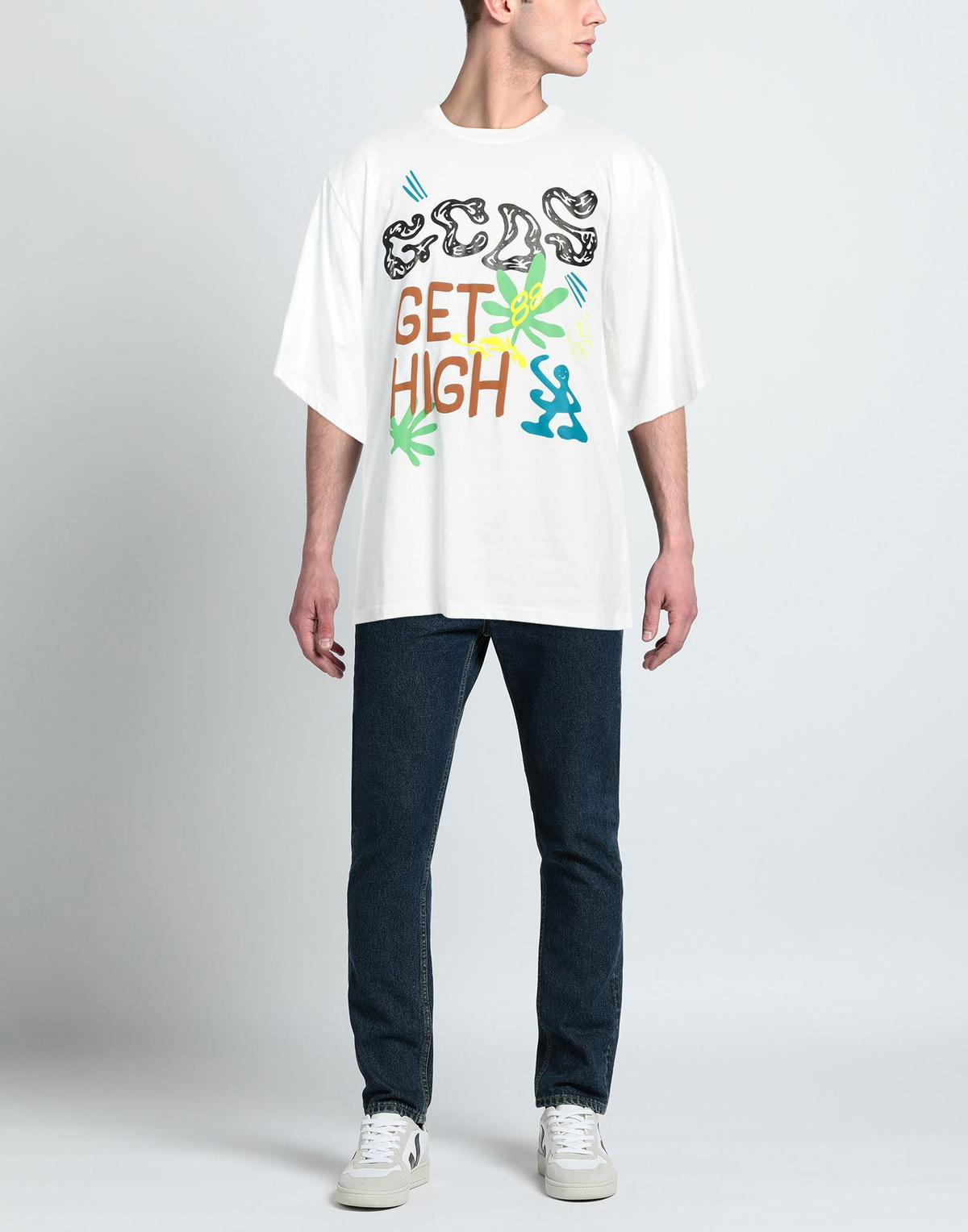 Gcds Mens T-shirt in White