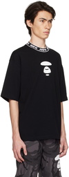 AAPE by A Bathing Ape Black Printed T-Shirt