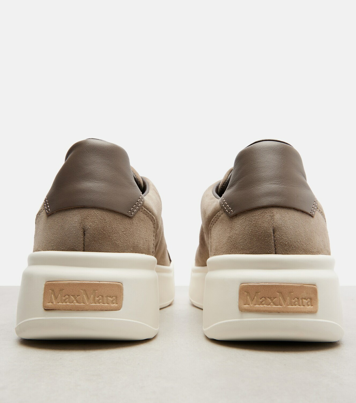 Max Mara Suede platform sneakers