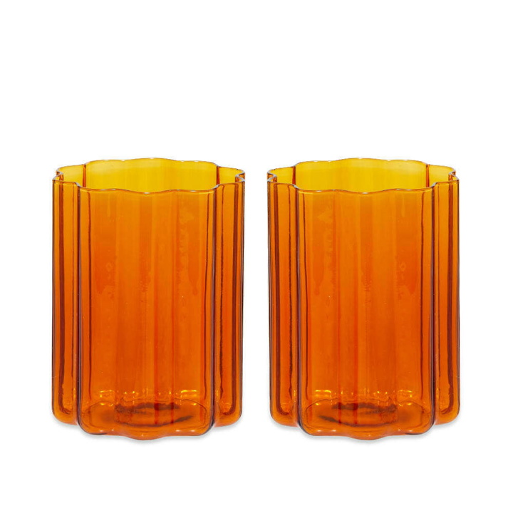 Photo: Fazeek Wave Glass - Set of 2 in Amber