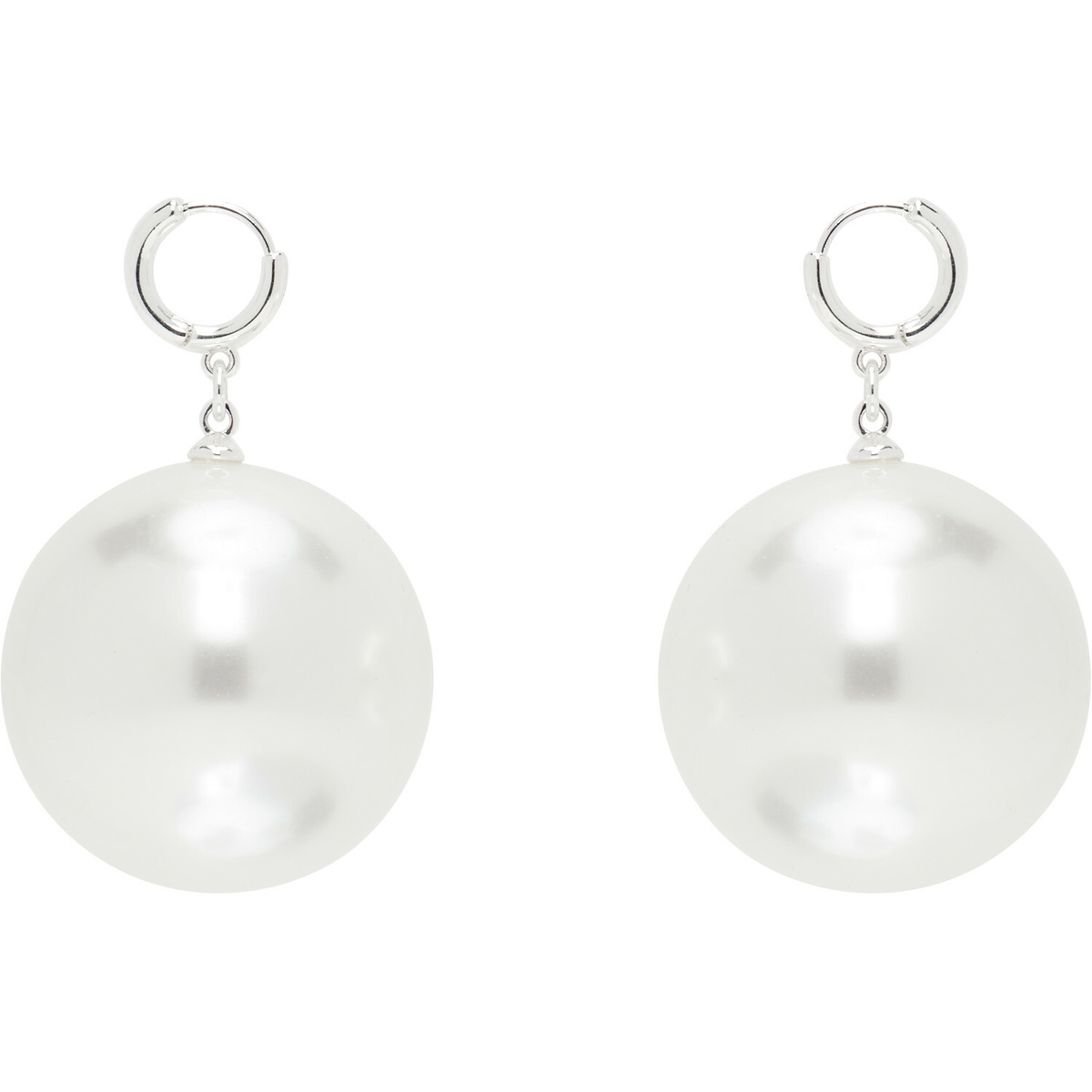 Sandy Liang Bubblegum Faux-Pearl Earrings