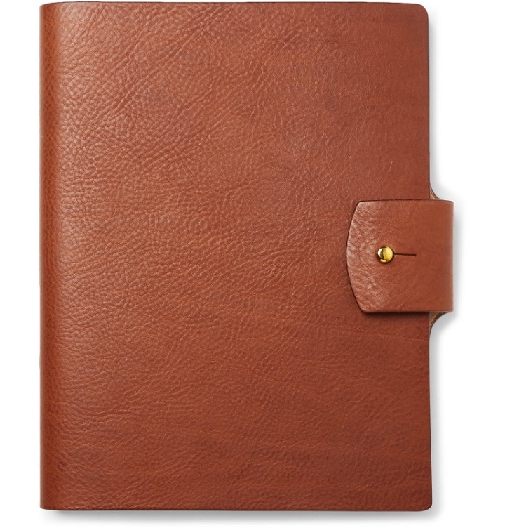 Photo: James Purdey & Sons - Full-Grain Leather-Bound Notebook - Brown
