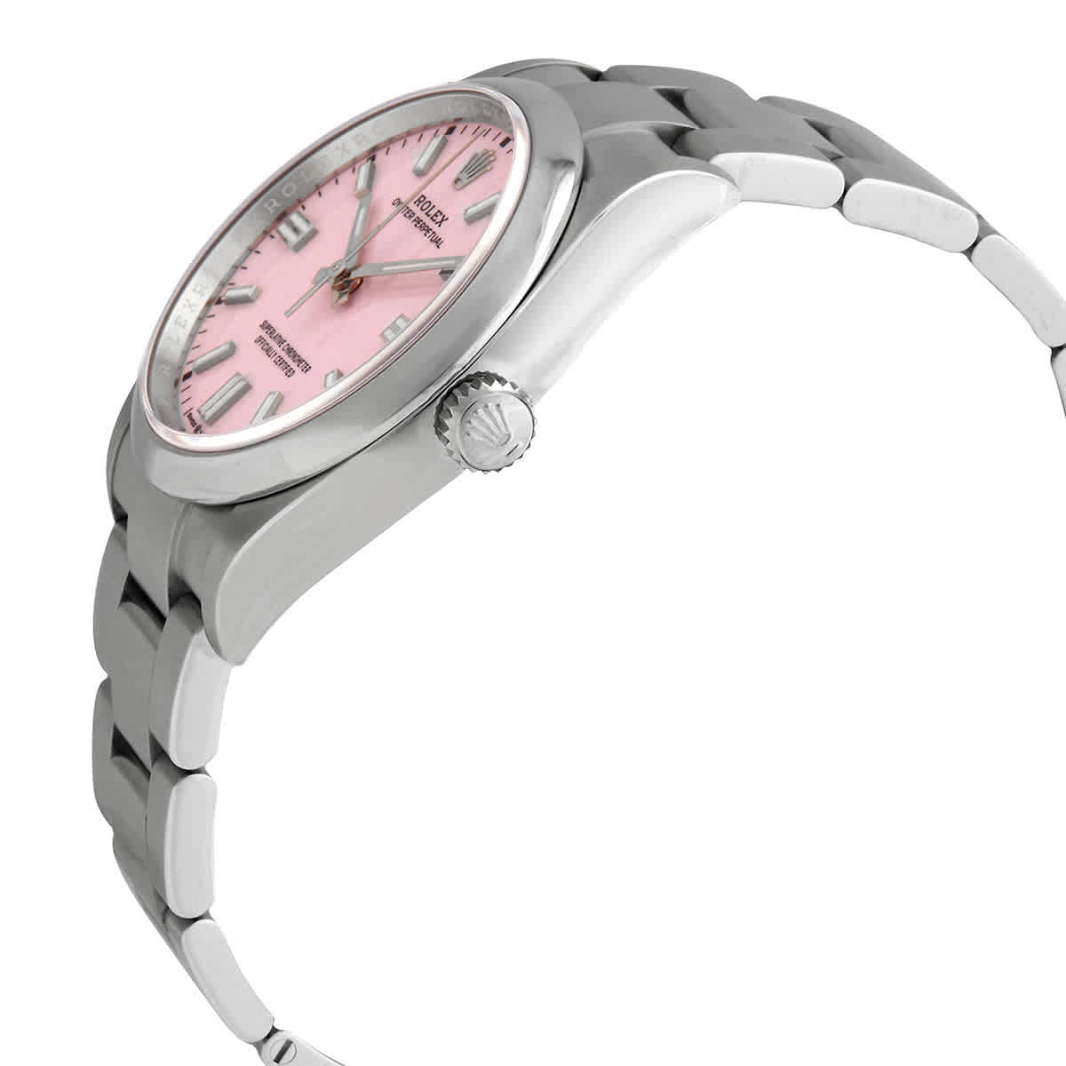 Rolex Oyster Perpetual Automatic Chronometer Candy Pink Dial Unisex Watch 126000PKSO