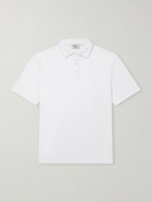 Altea - Greg Cotton-Blend Piqué Polo Shirt - White