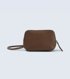 The Row Owen leather pouch