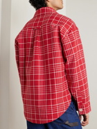 Jacquemus - Montage Checked Cotton-Twill Overshirt - Red