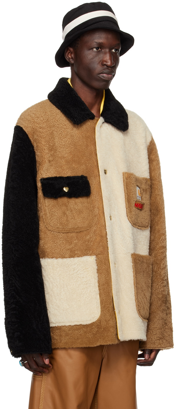 Marni Multicolor Carhartt WIP Edition Reversible Shearling Jacket