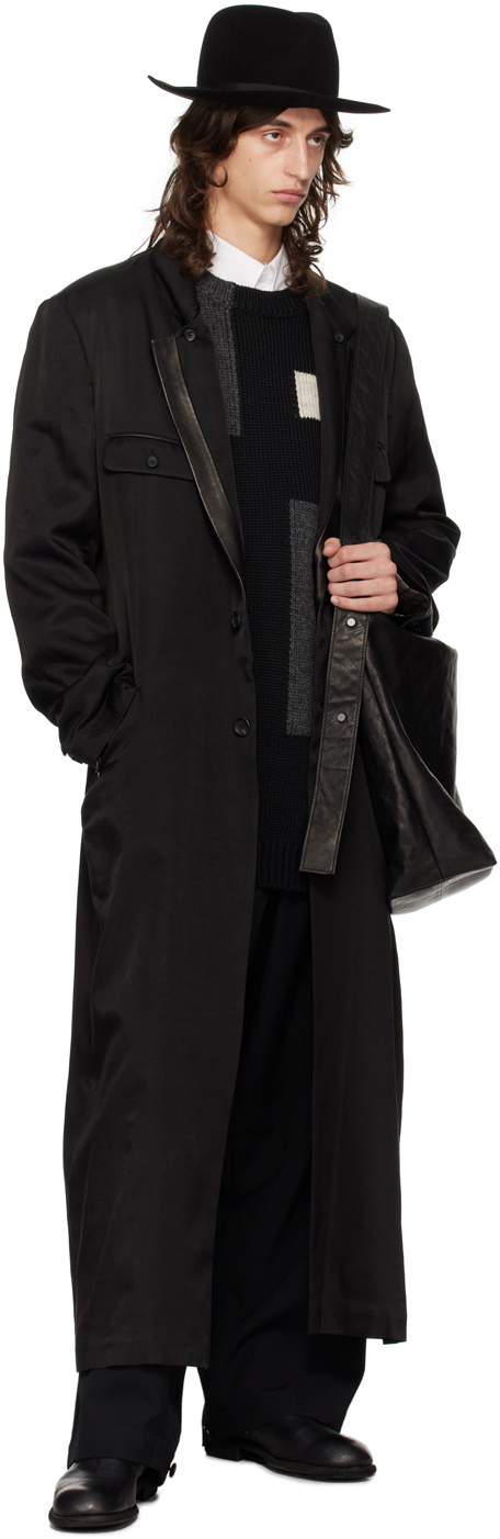 YOHJI YAMAMOTO Black Intarsia Vest