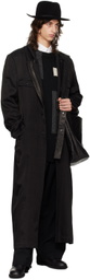 YOHJI YAMAMOTO Black Intarsia Vest