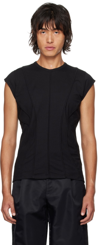 Photo: LGN Louis Gabriel Nouchi Black Corset Details Tank Top