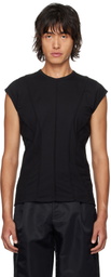 LGN Louis Gabriel Nouchi Black Corset Details Tank Top