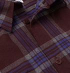 Norse Projects - Osvald Slim-Fit Checked Cotton-Flannel Shirt - Men - Burgundy