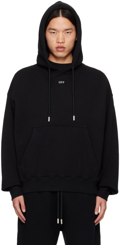 Photo: Off-White Black Off Stamp Skate Hoodie