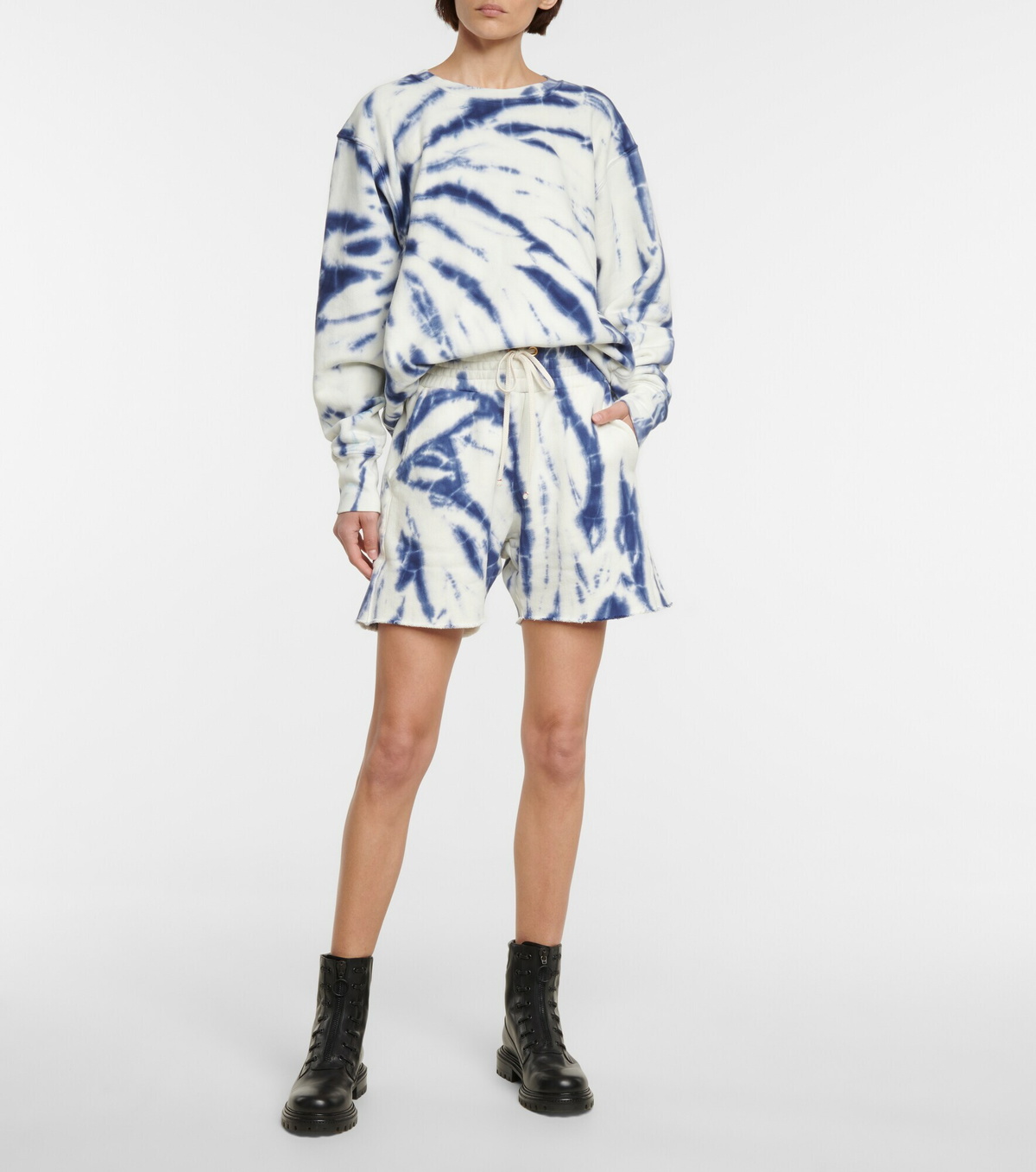 Les Tien - Yacht tie-dye cotton shorts