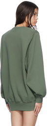 WARDROBE.NYC Green Cotton Sweatshirt