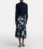 Erdem Floral midi skirt