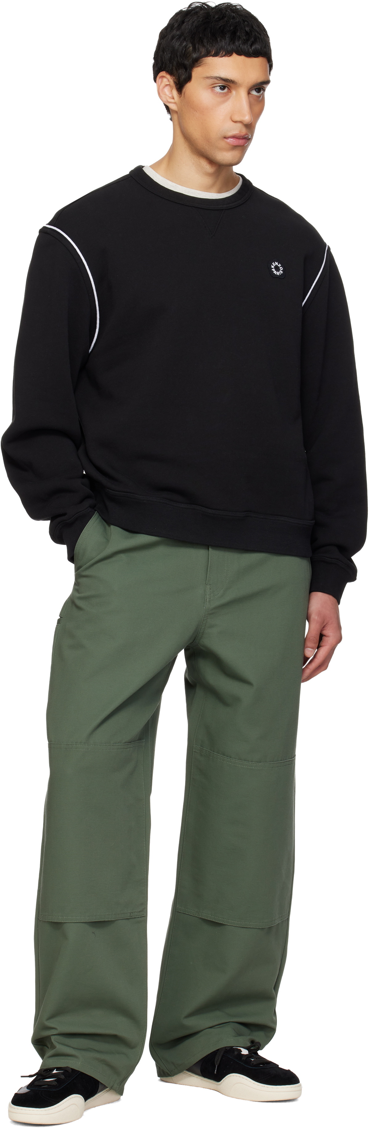 Kenzo Black Kenzo Paris 'Boke Flower 2.0' Embroidered Sweatshirt