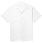 Saturdays NYC - Cameron Camp-Collar Striped Cotton-Blend Dobby Shirt - White