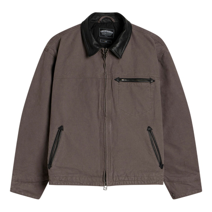 Photo: FrizmWORKS Men's Heavy Canvas Work Jacket in Mud