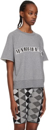 MM6 Maison Margiela Grey Raw Edge Sweatshirt