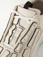 AMIRI - Bone Runner Leather and Suede-Trimmed Mesh Sneakers - Neutrals