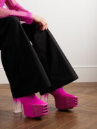Rick Owens - Pony Hair Platform Chelsea Boots - Pink