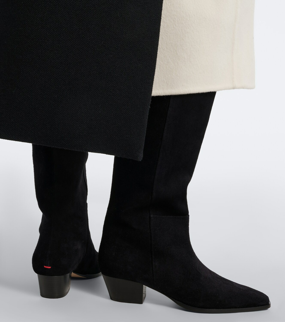 Aeyde Medea suede knee-high boots