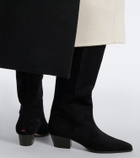 Aeyde Medea suede knee-high boots