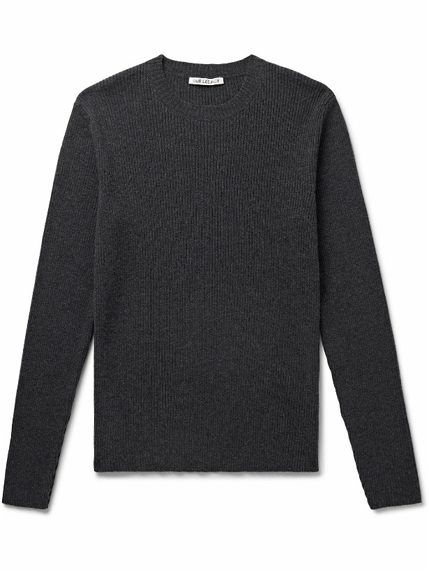 Photo: Our Legacy - Slim-Fit Ribbed Merino Wool Sweater - Black