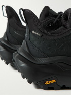 Hoka One One - Kaha 2 Low GTX GORE-TEX® and Canvas-Trimmed Nubuck Hiking Sneakers - Black
