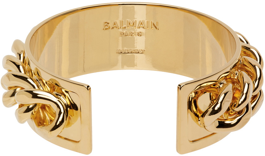 BALMAIN BELT WITH LOGO | Women's Jewelery | GenesinlifeShops | Balmain  Brass bracelet with logo