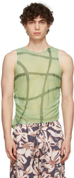 Collina Strada SSENSE Exclusive Green Lydia Tank Top