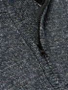 Stone Island - Logo-Appliquéd Knitted Cotton Half-Zip Sweater - Gray