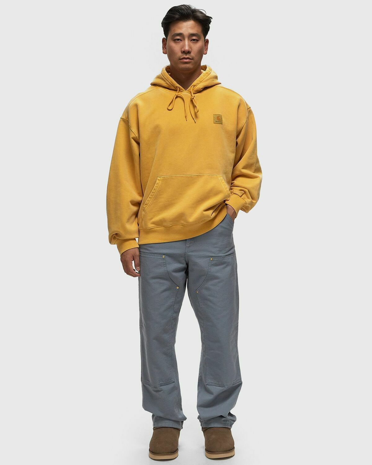 高評価！ Hooded WIP Carhartt Vista WIP Carhartt Hoody Mens yellow Sweat トップス