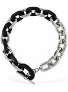 RABANNE Xl Link Leather Collar Necklace