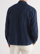 Altea - Linen Overshirt - Blue