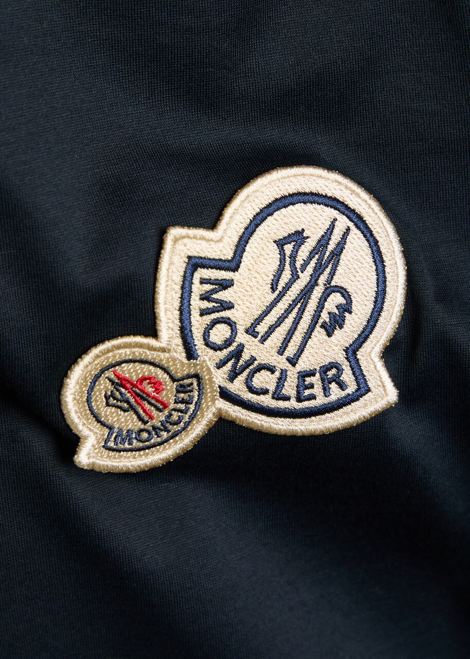 Moncler Logo-appliquéd Cotton T-shirt Navy