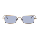 Matsuda Gold and Blue M3079 Sunglasses